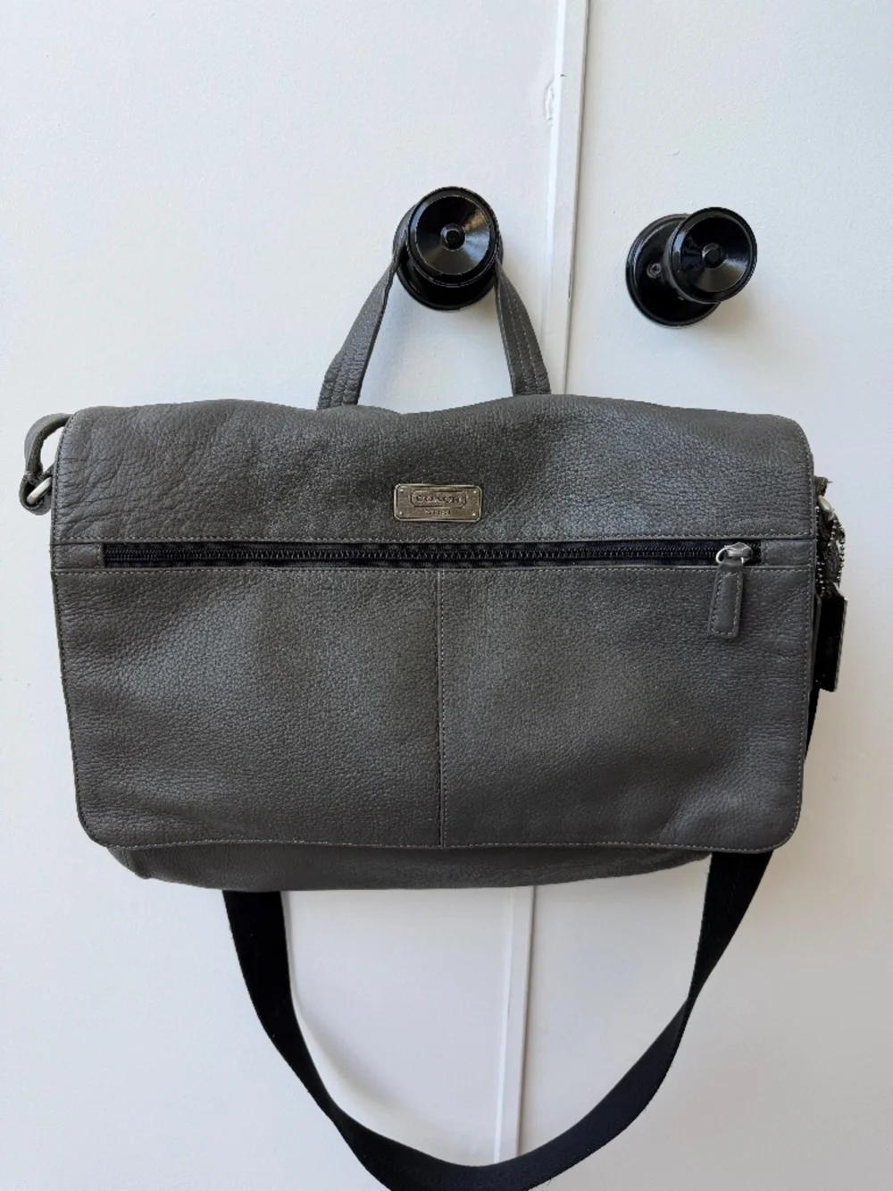 Coach Transatlantic Leather Messenger/Briefcase Bag - Style F70367